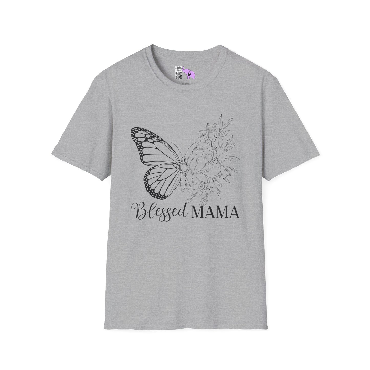 Blessed Mama (Butterfly) Adult T-shirt