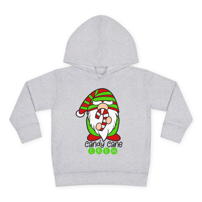 Candy Cane Crew Gnome Toddler Pullover Fleece Hoodie