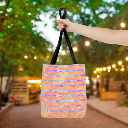 Split Spectrum Camo Canvas Tote Bag