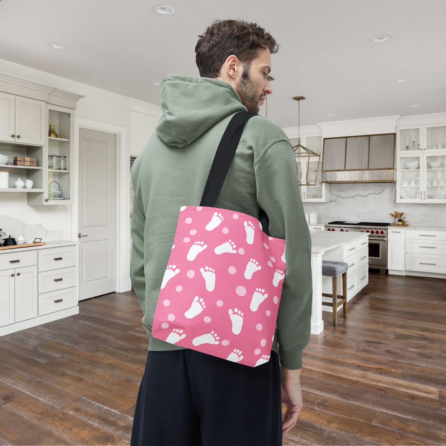 Baby Steps in Pink Canvas Tote Bag
