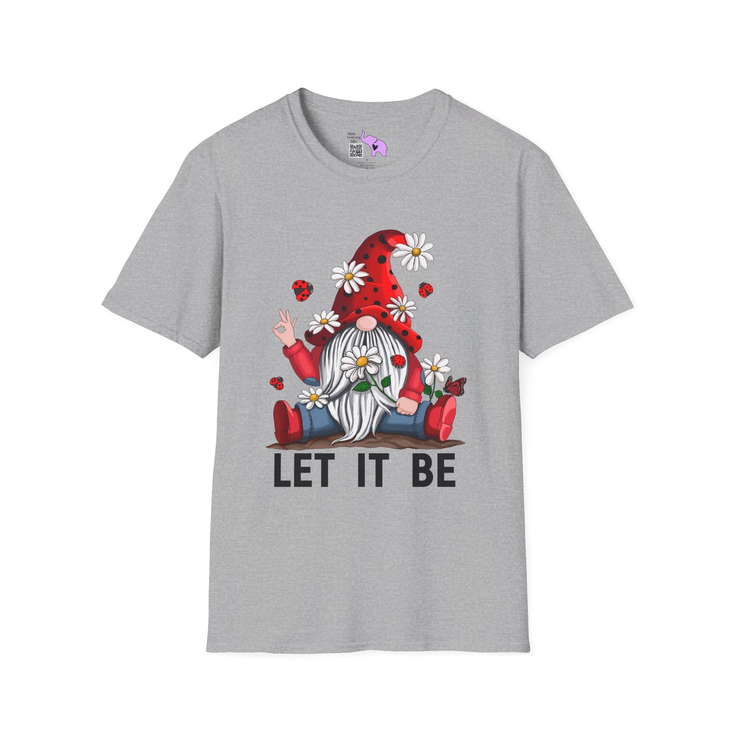 Let It Be Valentine Gnome Adult T-shirt