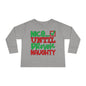 Nice Until Proven Naughty 2 Toddler Long Sleeve Tee