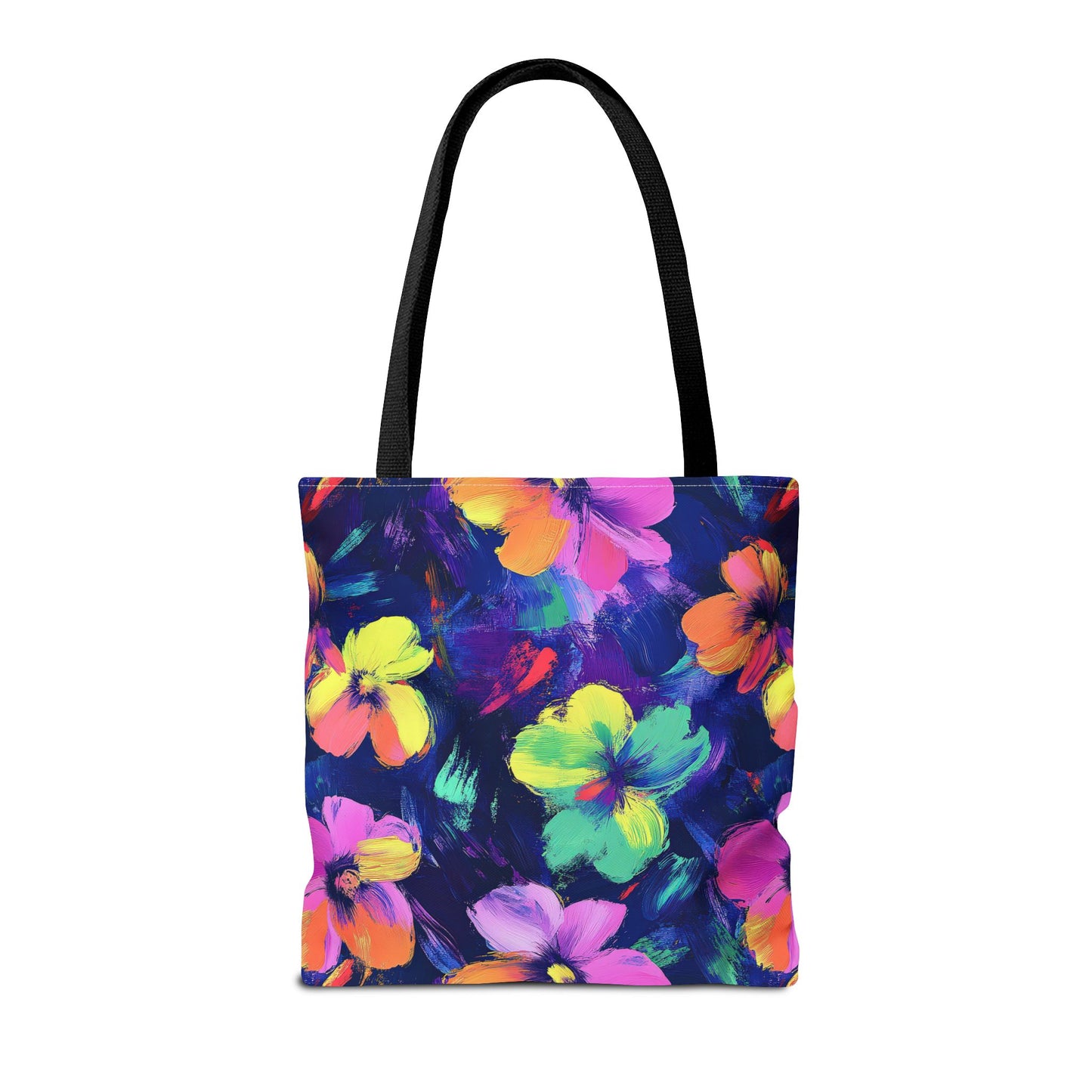 Watercolor Flowers Canvas Tote Bag