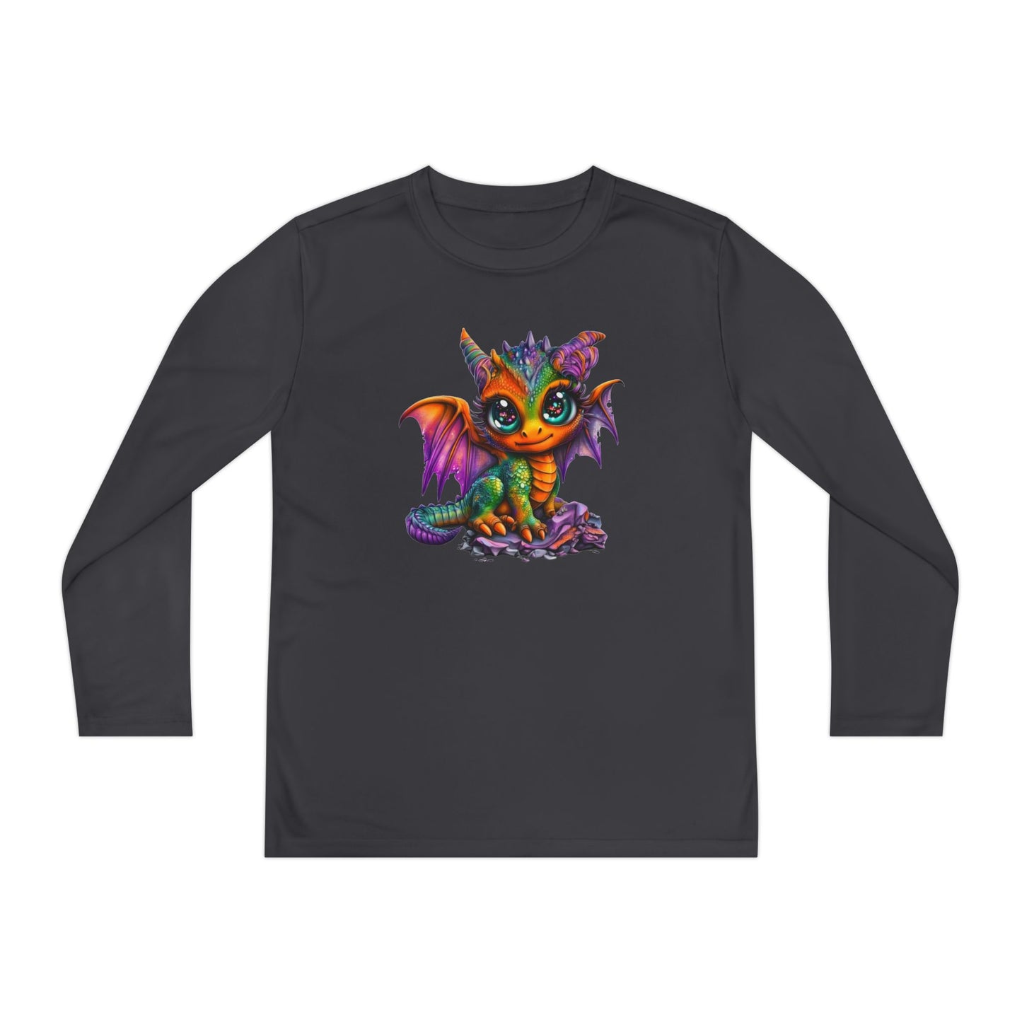 Colorful Baby Dragon Youth Long Sleeve Tee