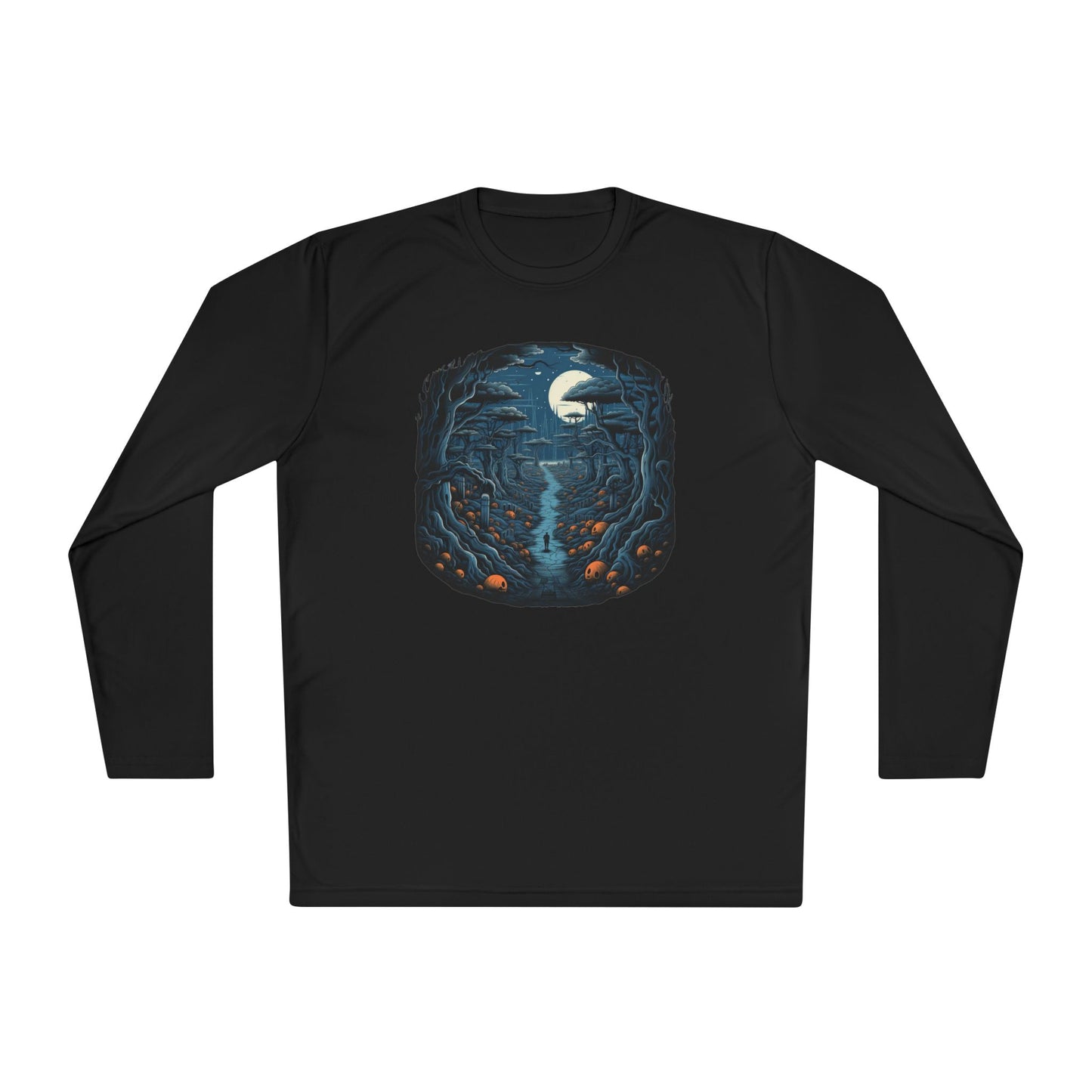 Creepy Cemetery 11 Adult Long Sleeve Tee