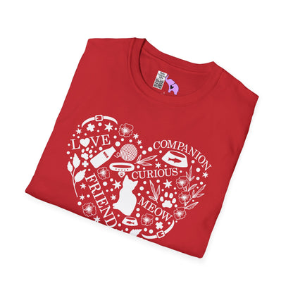 Cats Fill My Heart Adult T-shirt