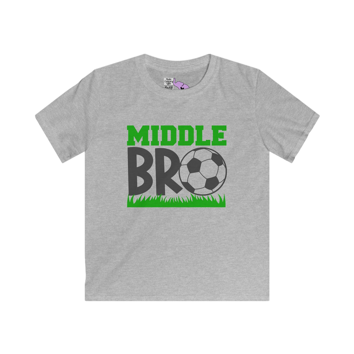 Middle Bro (Soccer Ball) Youth Softstyle Tee