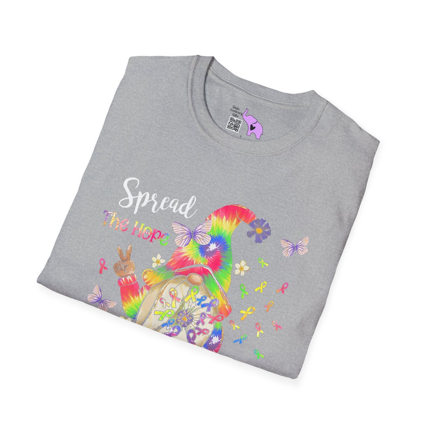 Gnome Spread the Hope Find the Cure All Colors 17 Adult T-shirt