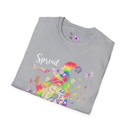 Gnome Spread the Hope Find the Cure All Colors 17 Adult T-shirt