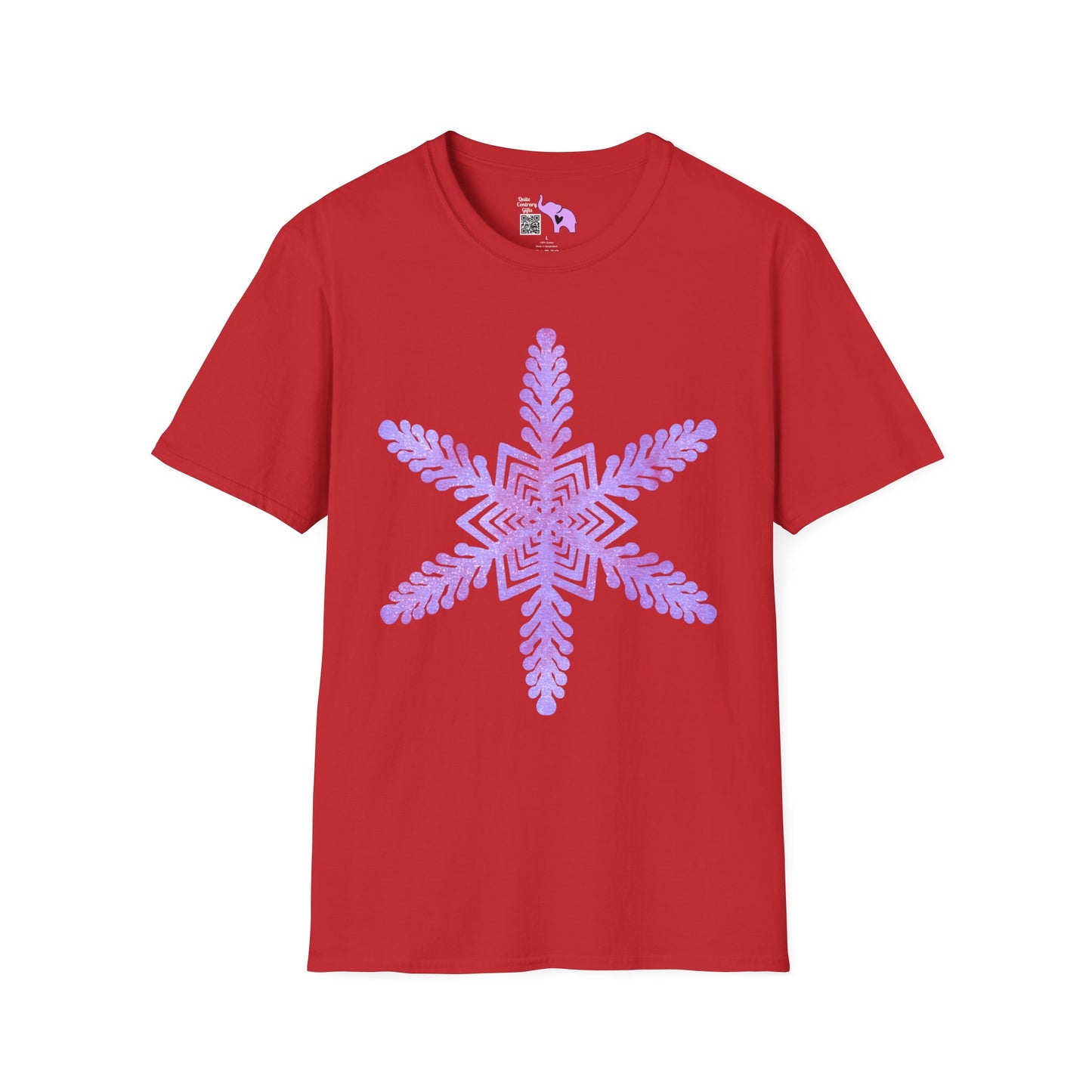 Large Snowflake 2 Adult T-shirt