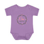 Pink Milestone Wreath Onesie-One Month