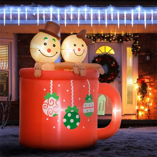 Hot Cocoa Love LED Inflatable