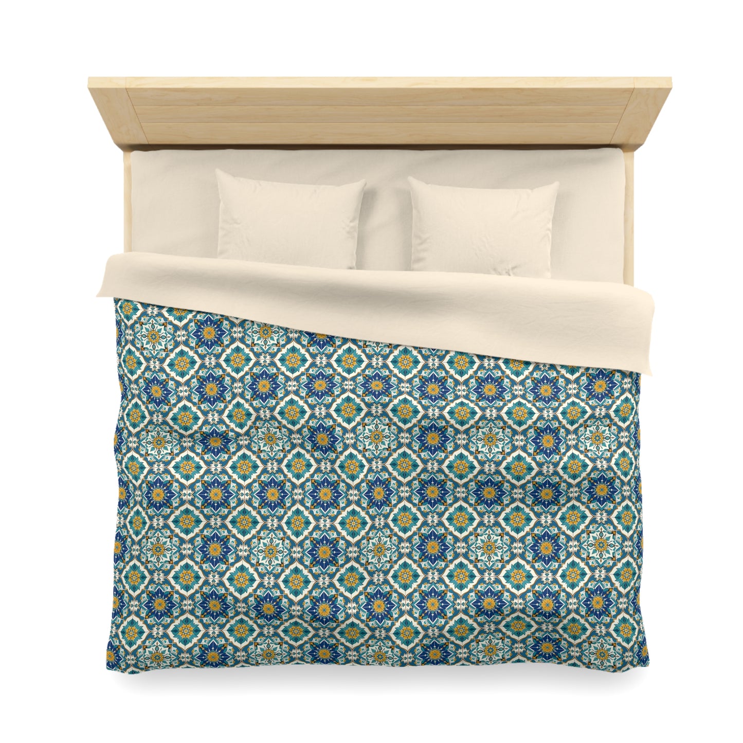 Mediterranean Lace Microfiber Duvet Cover