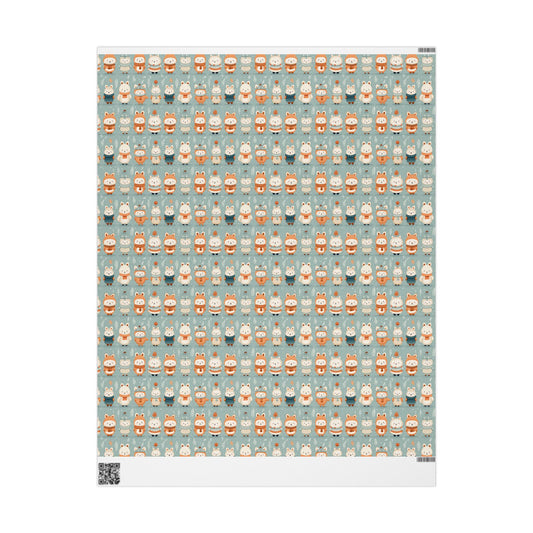 Snowy Bear Magic Wrapping Paper