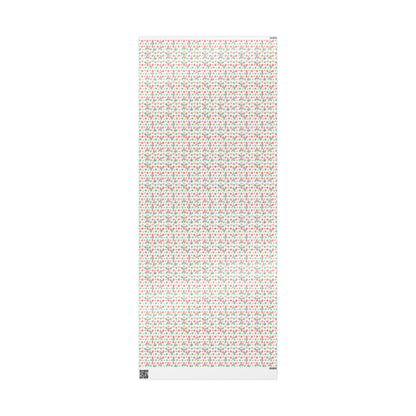 Red & Green Snowflakes Custom Name Wrapping Paper (Soren)