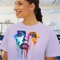 Colorful Face Women's Boxy Tee