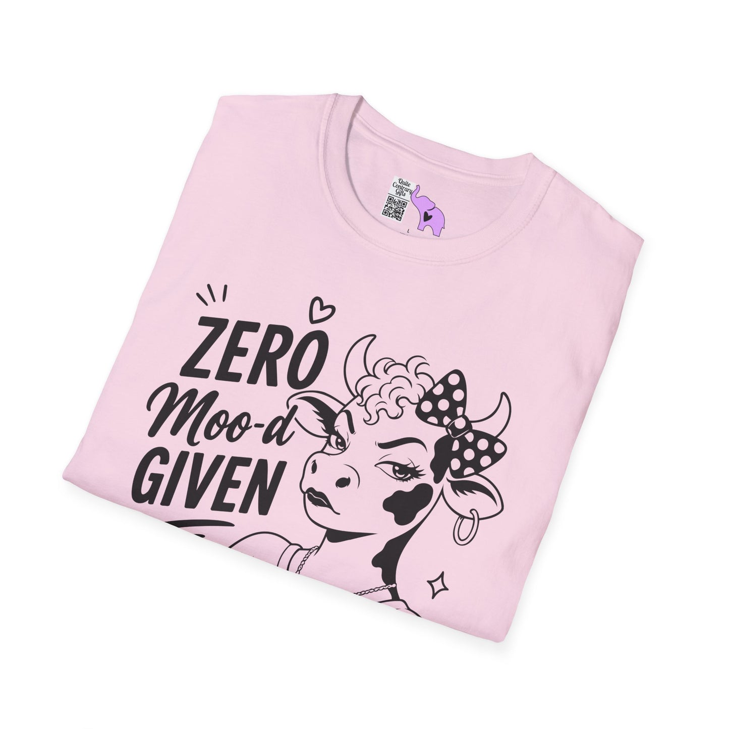 Zero Moo-d Given Adult T-shirt