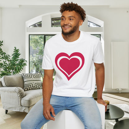 Heart Outline Adult T-shirt