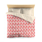 Doodle Hearts Microfiber Duvet Cover