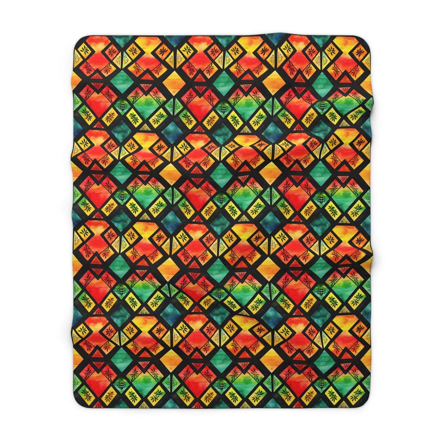 Freedom Flame Sherpa Fleece Blanket