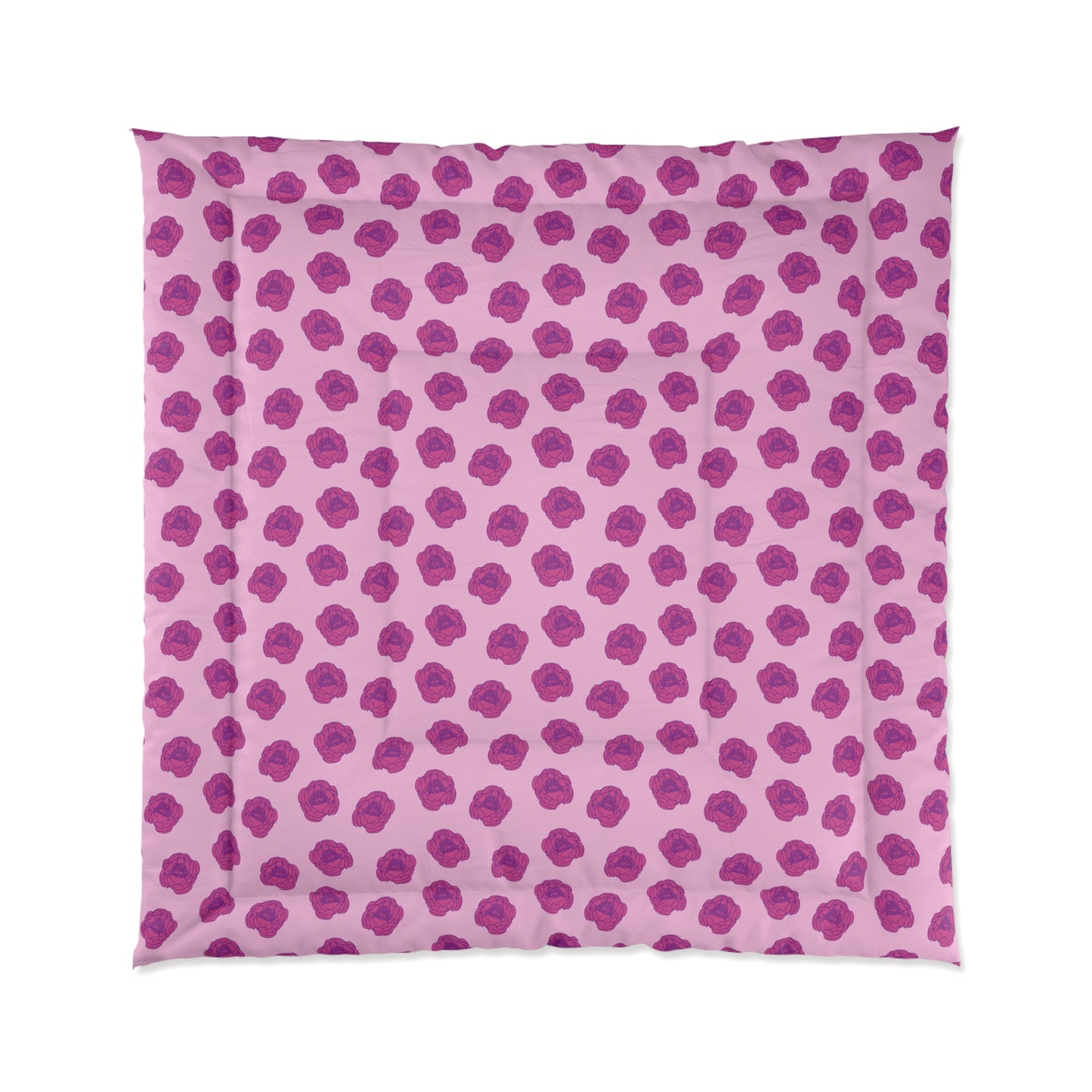 Rosy Dream Peonies Comforter