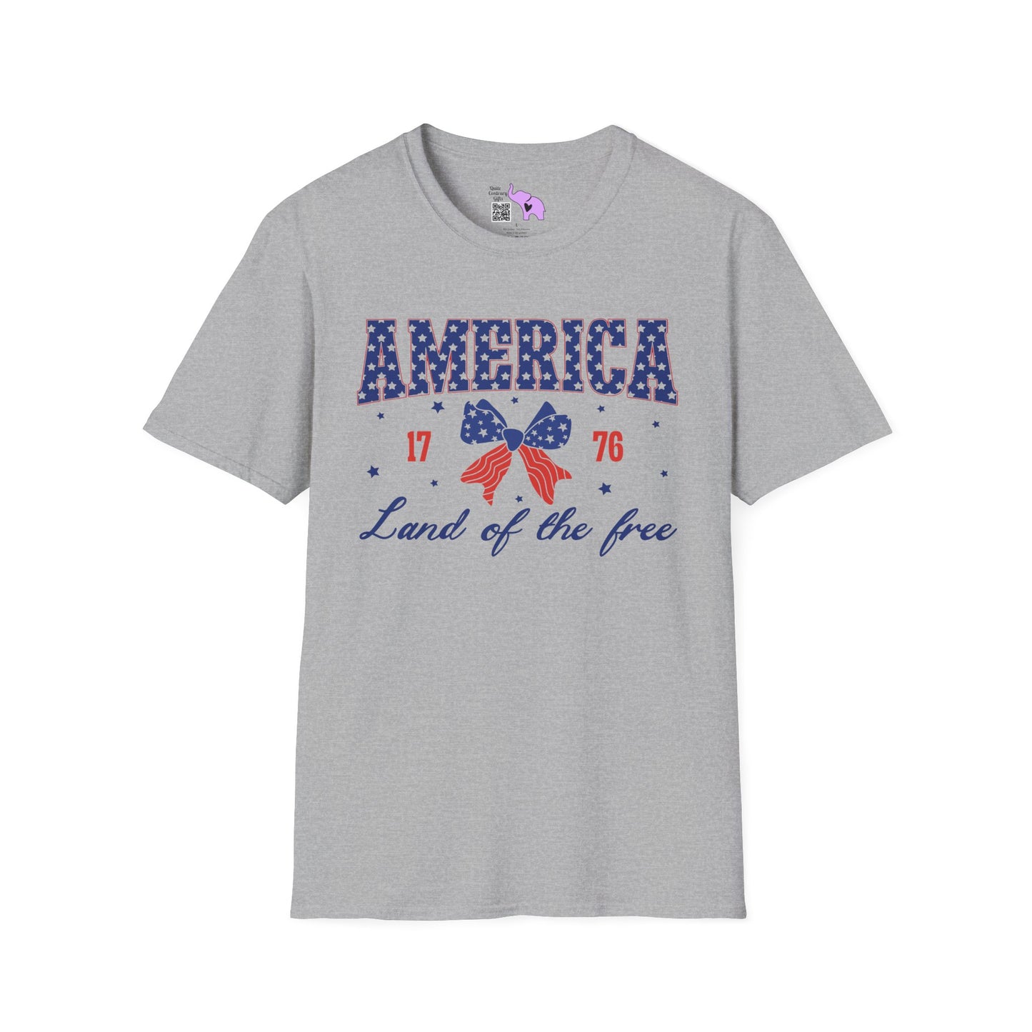 America Land of the Free 1776 Adult T-shirt