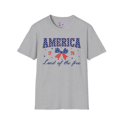 America Land of the Free 1776 Adult T-shirt