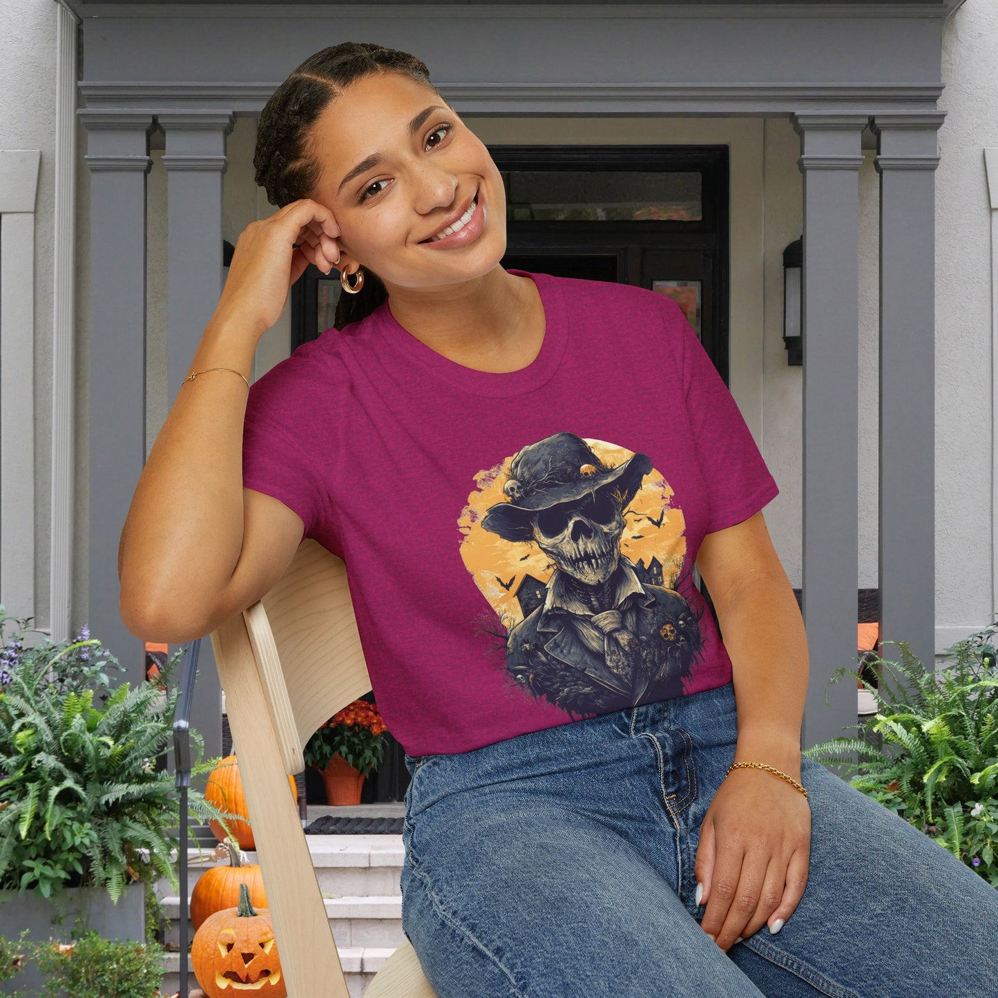 Halloween Scarecrow 2 Adult T-shirt