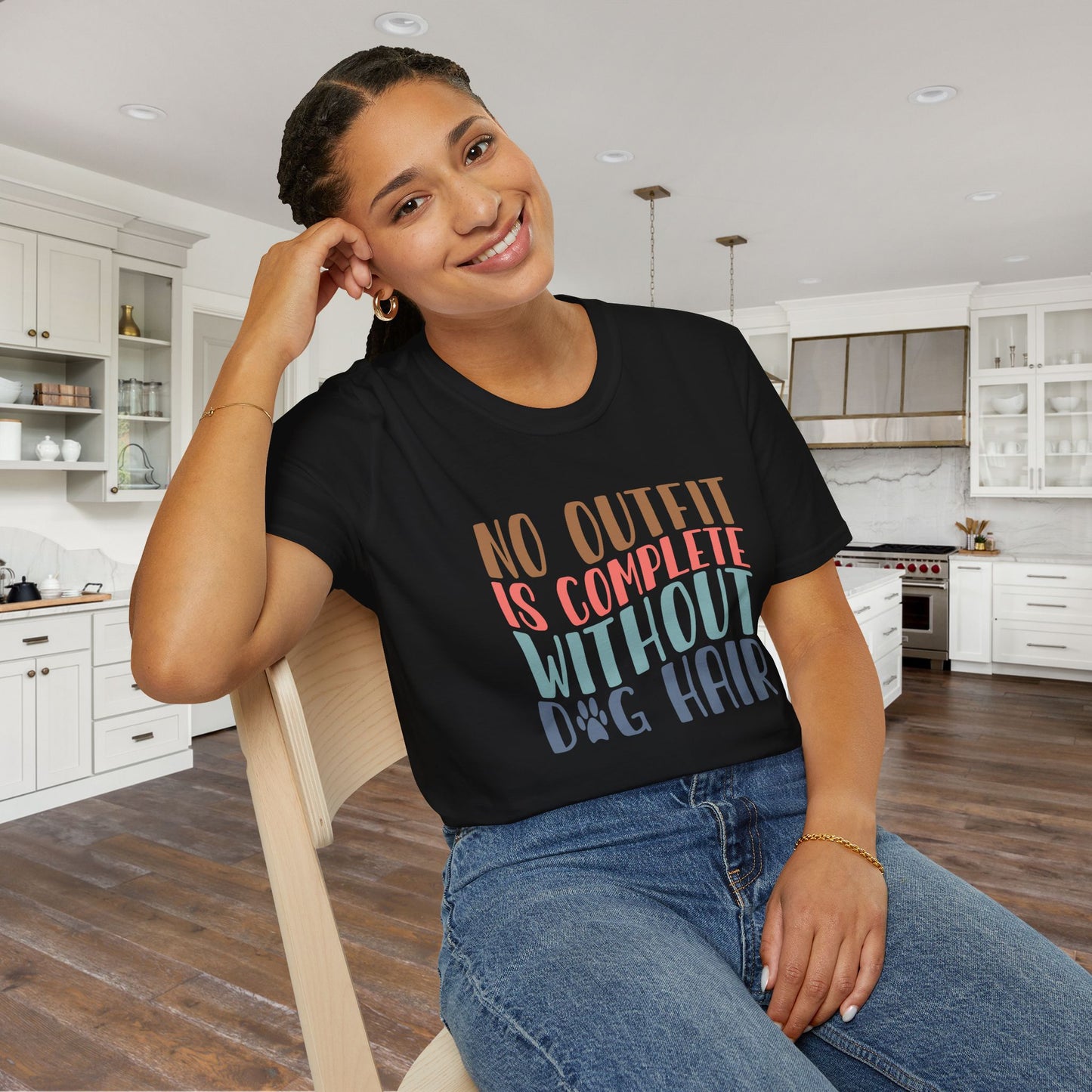 No Outfit is Complete Without Dog Hair Adult T-shirt