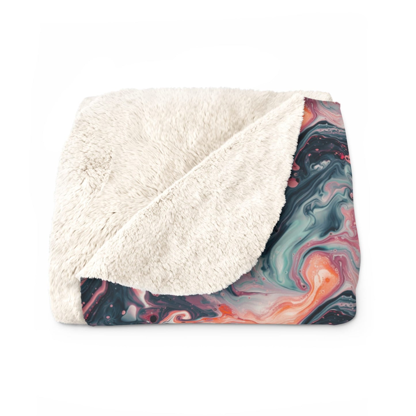 Pink Venom Marble Fleece Blanket