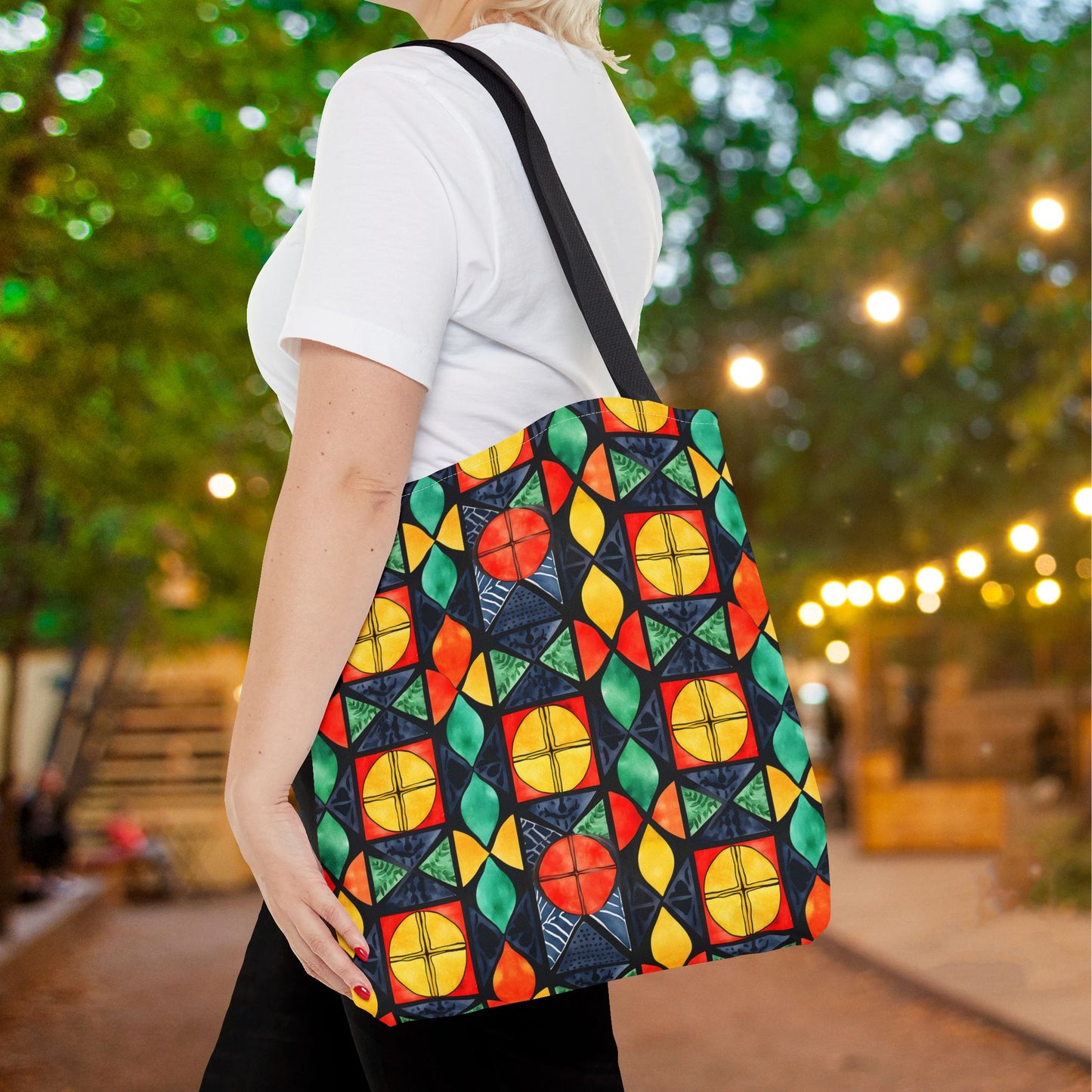 Candlelight Burst Canvas Tote Bag