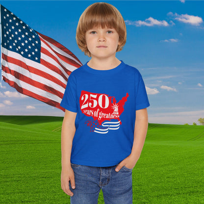 250 Years of Greatness  Heavy Cotton™ Toddler T-shirt
