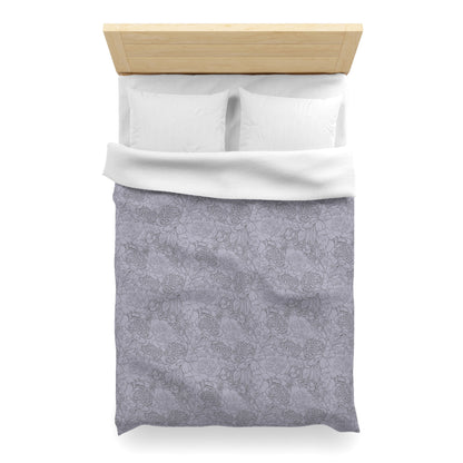 Dusty Bloom Microfiber Duvet Cover