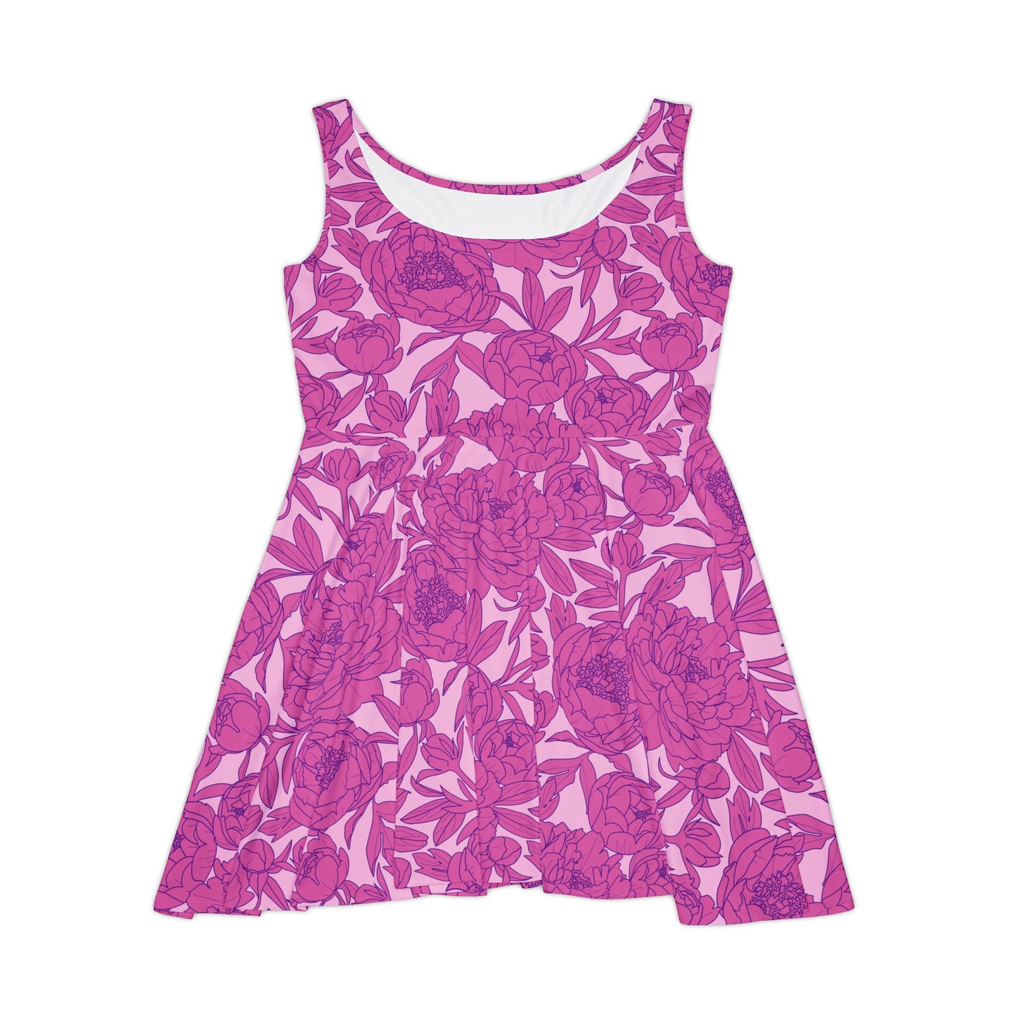 Blush Peony Garden Women's Skater Dress