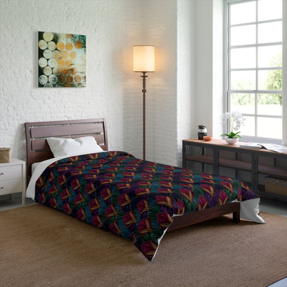 Velvet Night Garden Print Basic Bedding Set