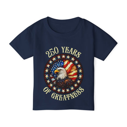250 Years of Greatness (Stained Glass Eagle) Heavy Cotton™ Toddler T-shirt