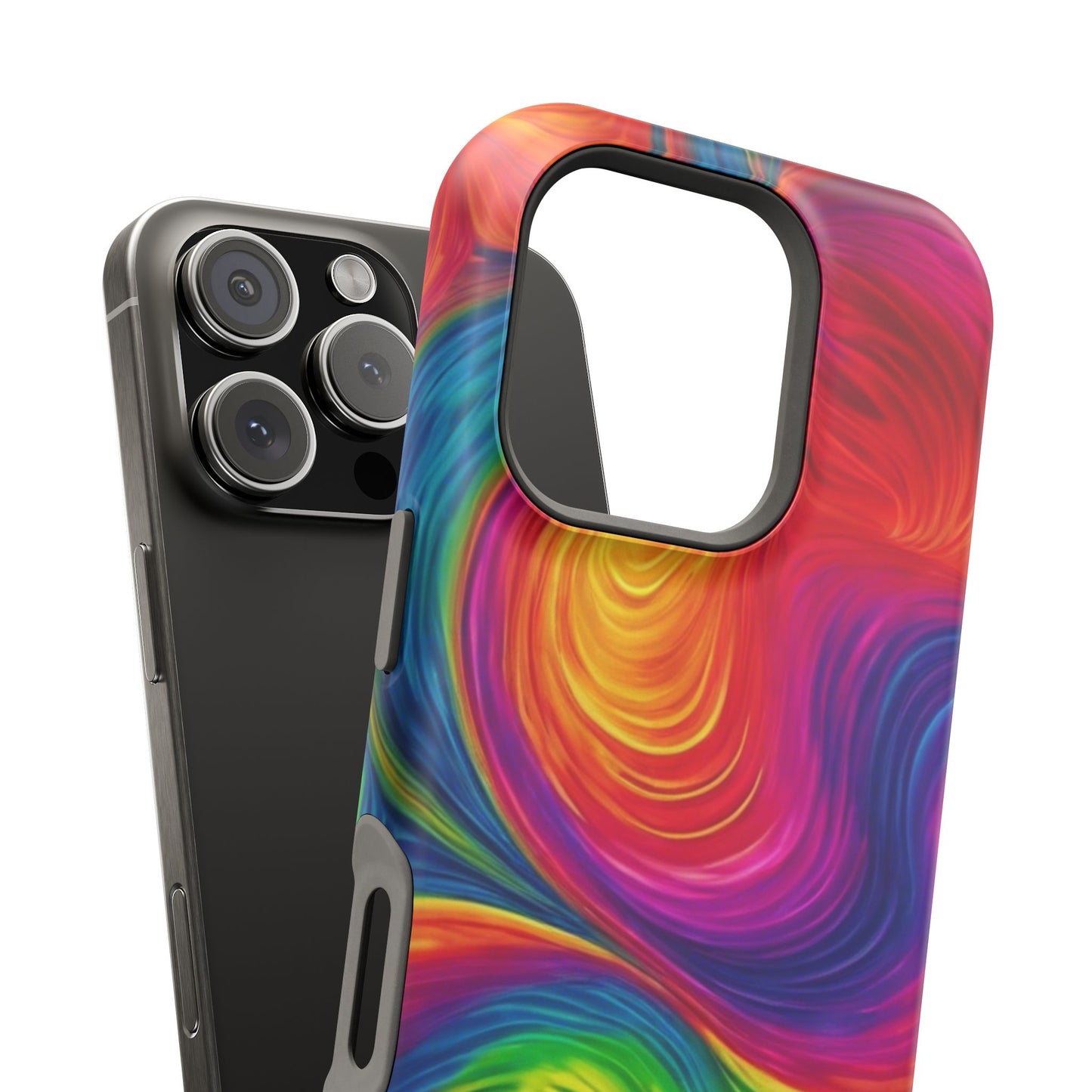 Tie Dye Color Swirl MagSafe® Compatible Tough Case for iPhone