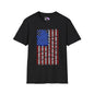 American Flag w/States (Vertical) Adult Tshirt