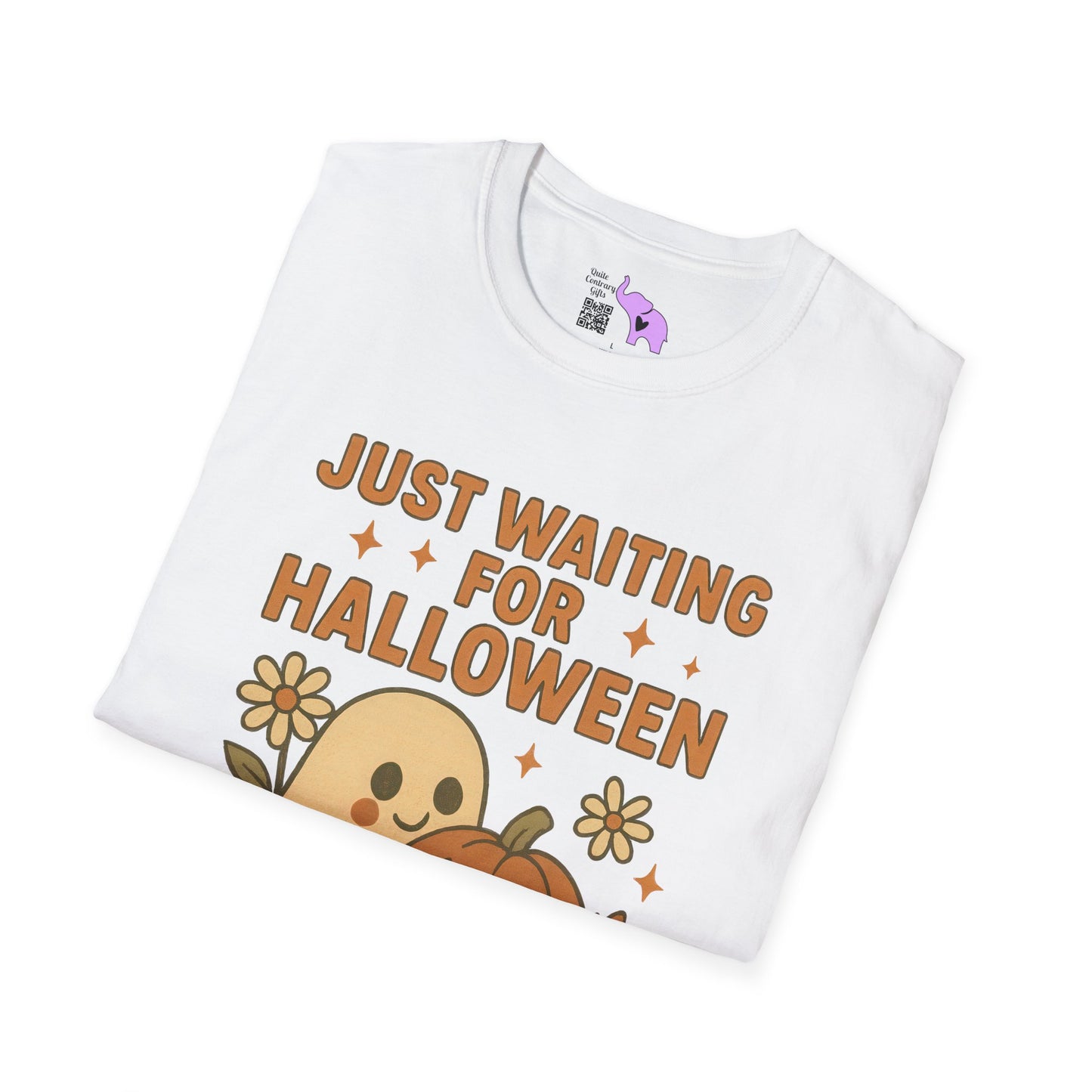Just Waiting For Halloween Adult T-shirt
