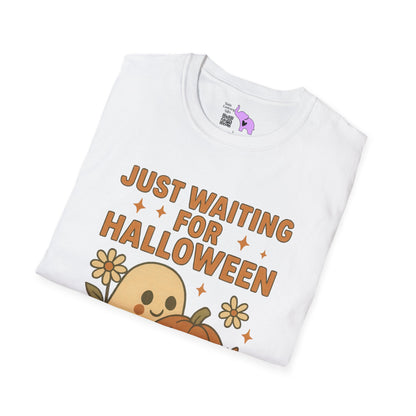 Just Waiting For Halloween Adult T-shirt
