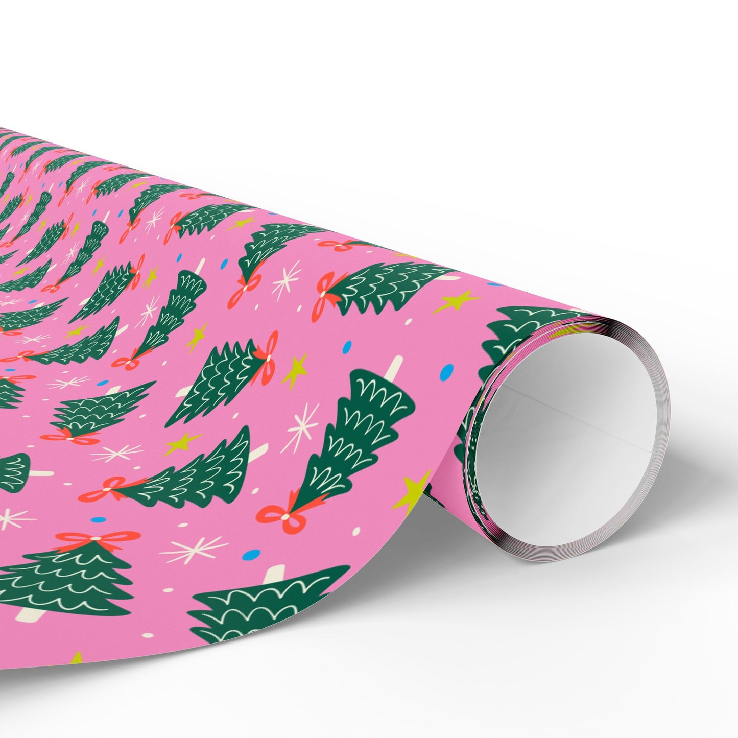 Jolly Pink Woods Wrapping Paper