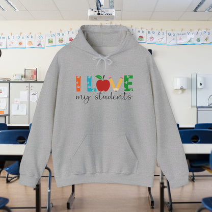 I Love My Students Heavy Blend™ Hooded Sweatshirt