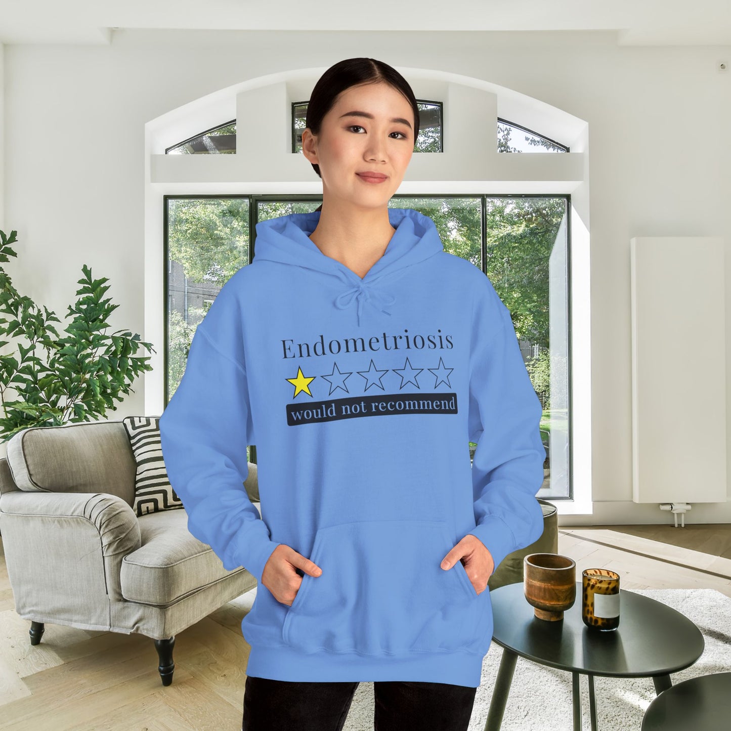 Endometriosis 1 Star Would Not Recommend Heavy Blend™ Hooded Sweatshirt