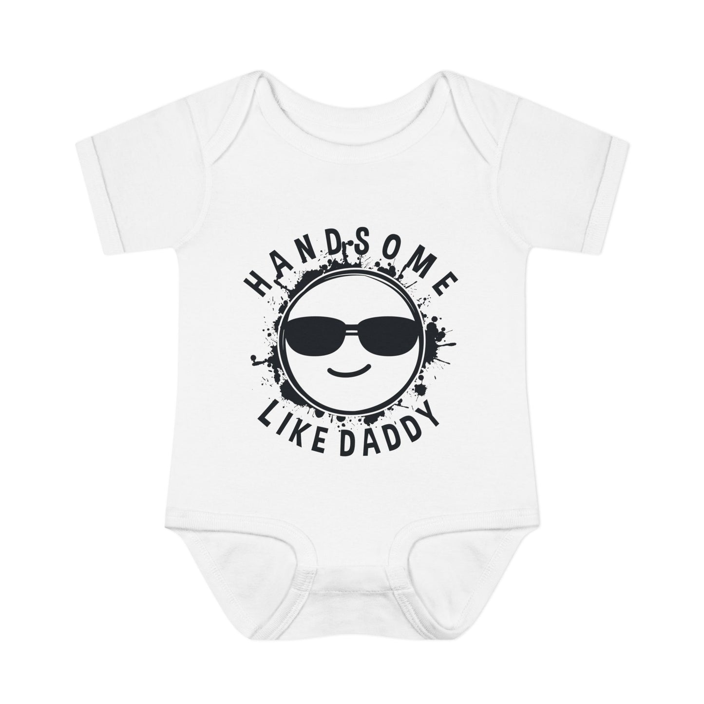 Handsome Like Daddy Infant Rib Bodysuit