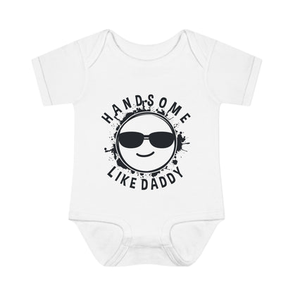 Handsome Like Daddy Infant Rib Bodysuit