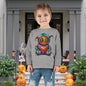 Patchwork Pumpkin Heart Toddler Long Sleeve Tee