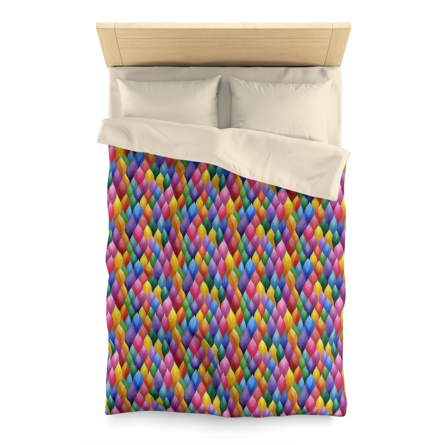 Vivid Vortex Microfiber Duvet Cover