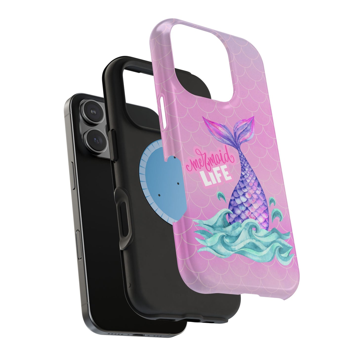 Pink Mermaid Life MagSafe® Compatible Tough Case for iPhone