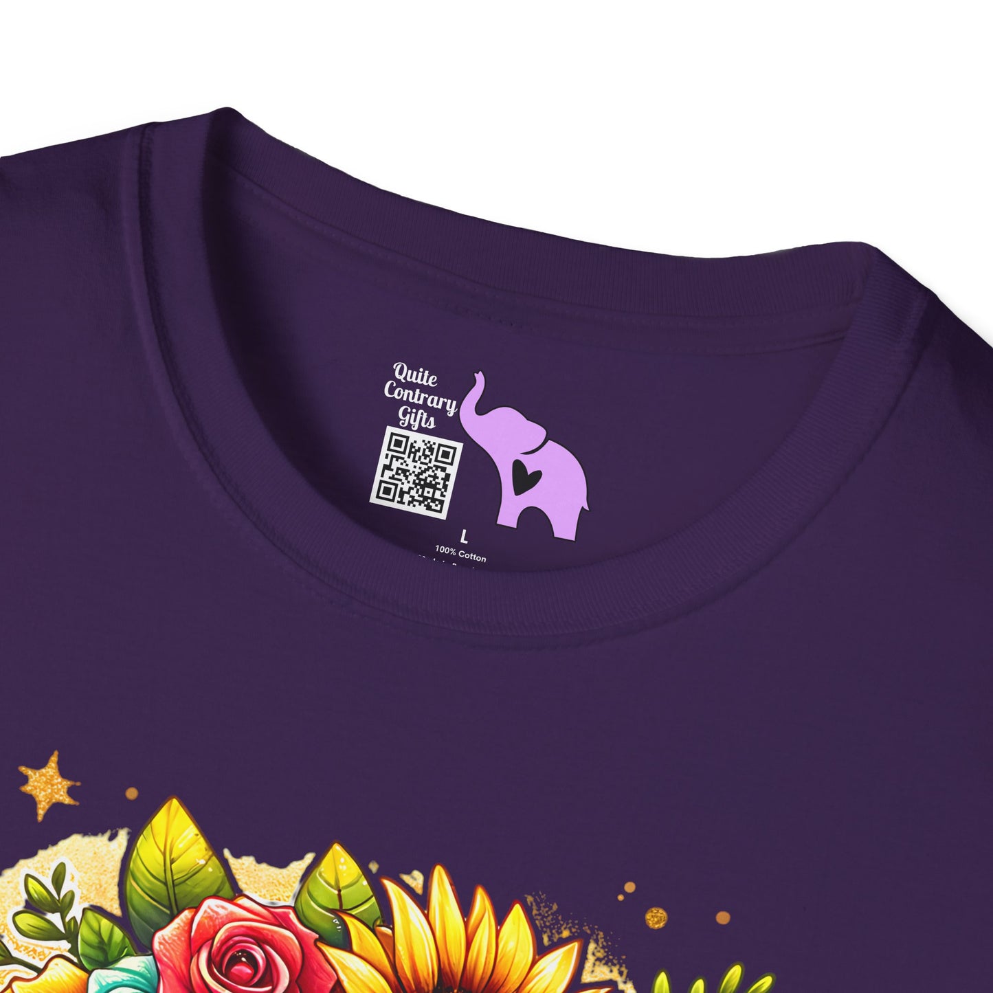 Flowery Sloth Adult T-shirt