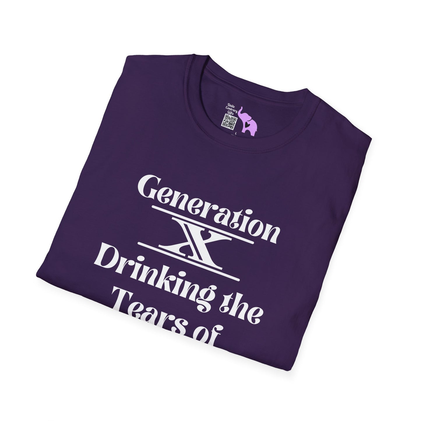 GenX Drinking Millennial Tears Adult T-shirt
